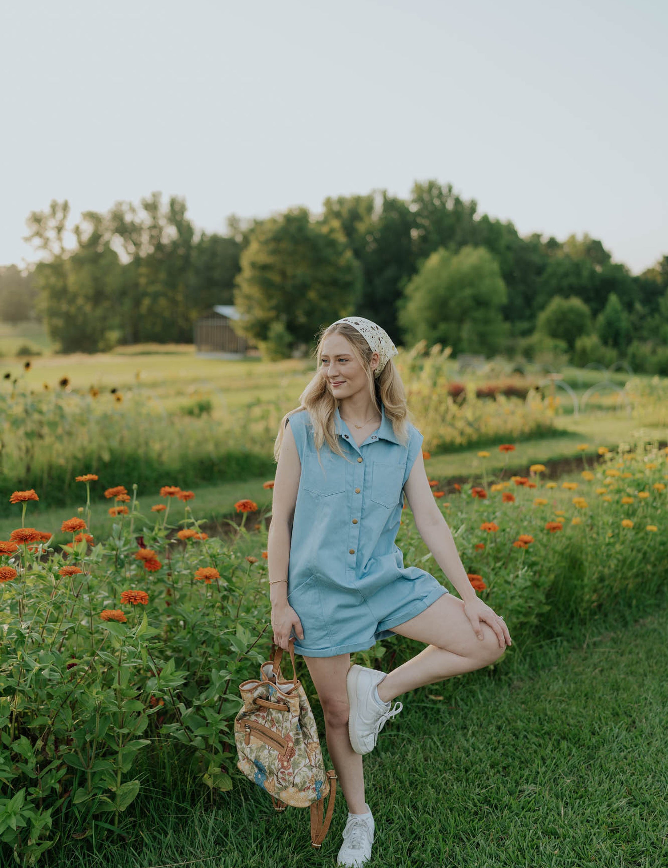 Got A Feeling Denim Loose Fit Romper