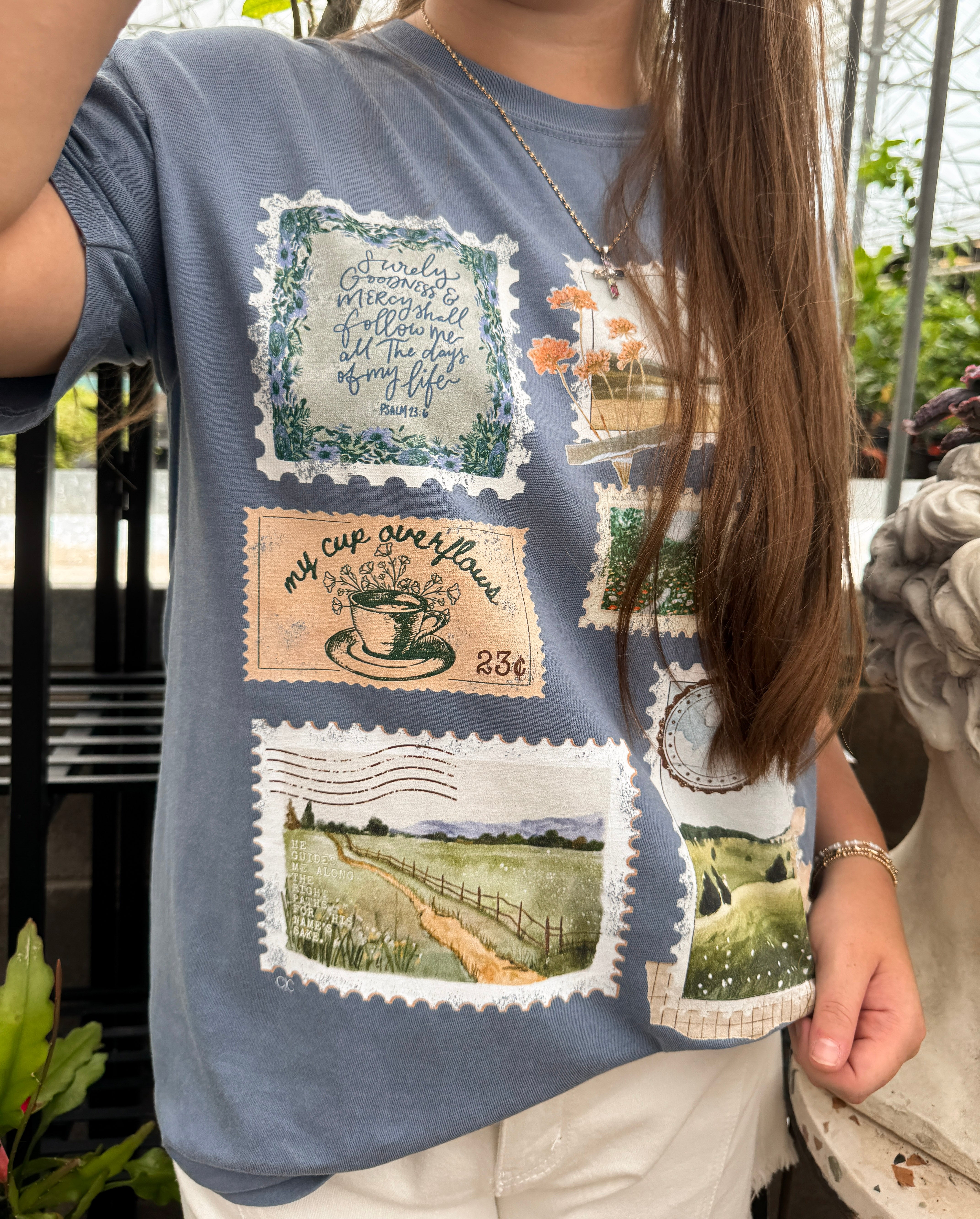 Psalm 23 Stamp Graphic Tee