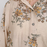 Allie Beth Floral Front Button Blouse
