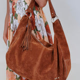 Hazel Hobo Shoulder Bag with Tassel - PAPER DOLL