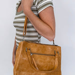 Shawn Triple Zip Satchel Crossbody - PAPER DOLL