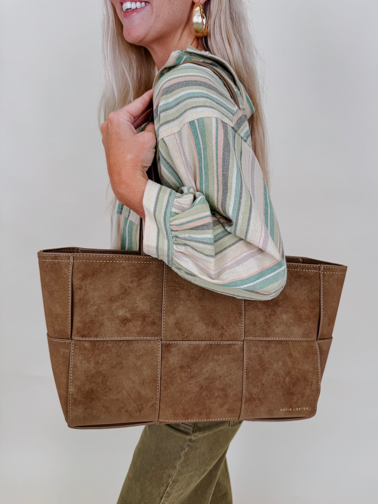 Taya Woven Tote Bag - PAPER DOLL