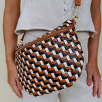 Diagonal Woven Westlyn Bum Bag - PAPER DOLL