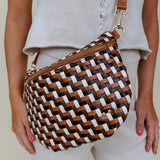 Diagonal Woven Westlyn Bum Bag - PAPER DOLL