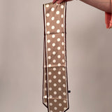 Polka Dot Simple Geometric Silk Head Scarf - PAPER DOLL