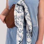 Leslie Cotton Linen Square Scarf - PAPER DOLL