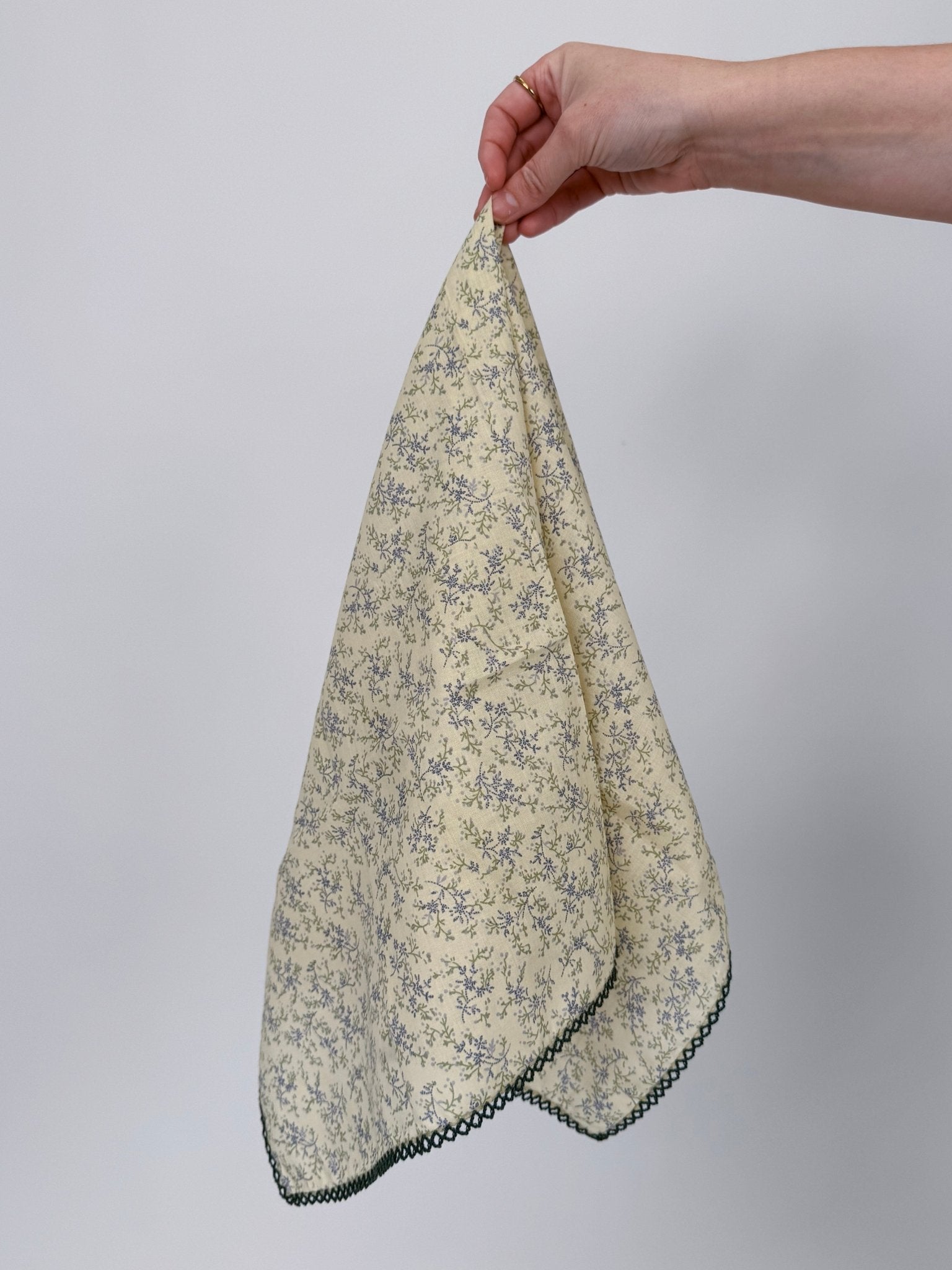 Leslie Cotton Linen Square Scarf - PAPER DOLL