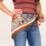 Floral Velvet Wool Scarf Shawl - PAPER DOLL