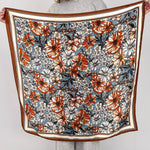 Floral Velvet Wool Scarf Shawl - PAPER DOLL