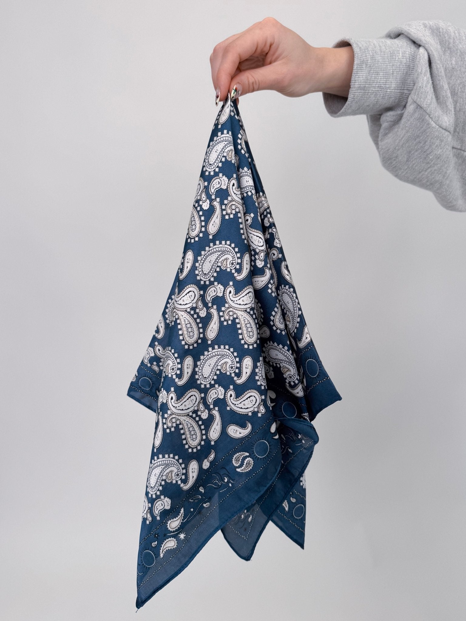 Paisley Satin Square Scarf - PAPER DOLL