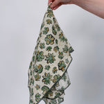 Leslie Cotton Linen Square Scarf - PAPER DOLL