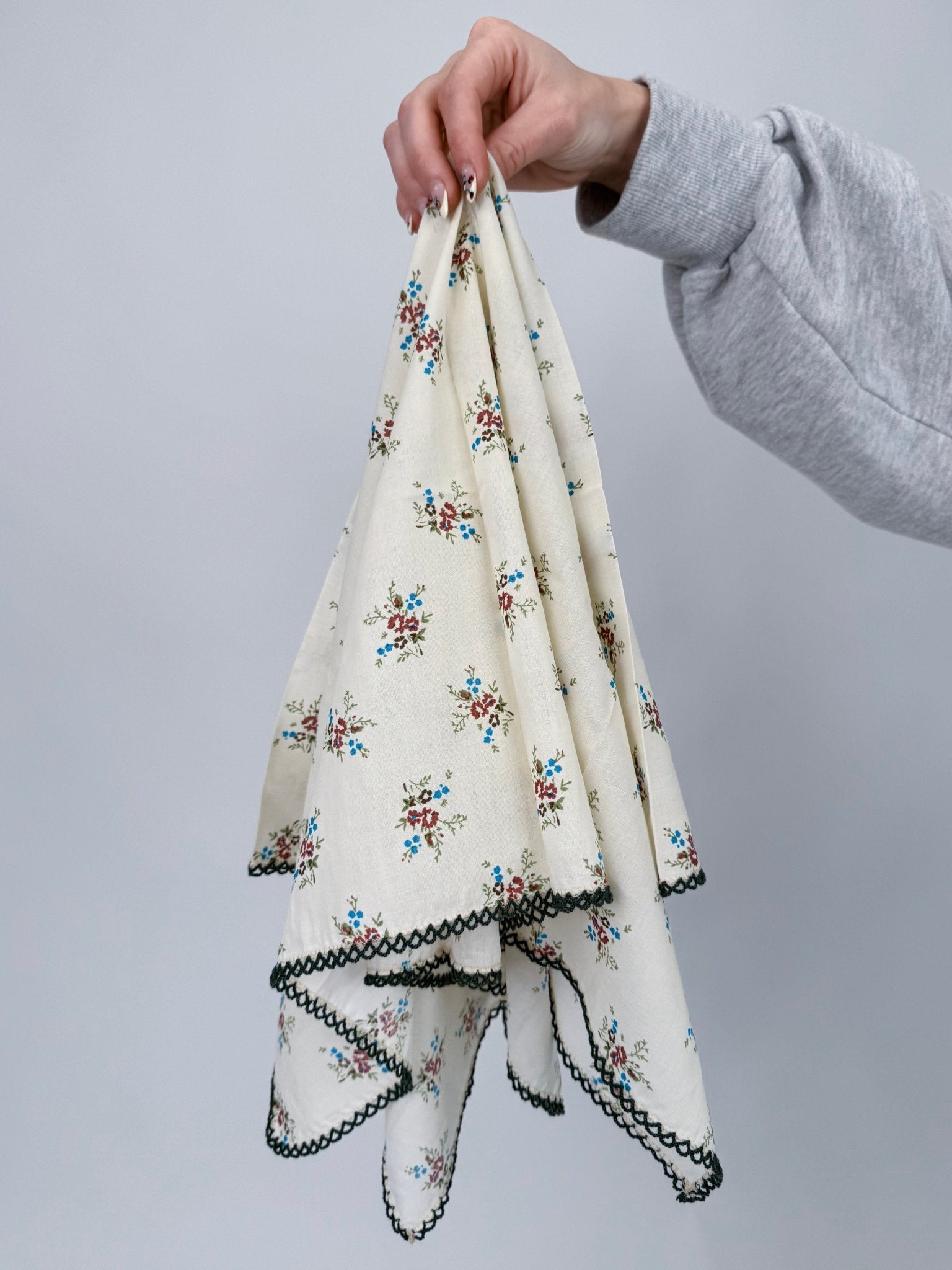 Leslie Cotton Linen Square Scarf - PAPER DOLL