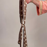 Polka Dot Simple Geometric Silk Head Scarf - PAPER DOLL