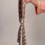 Polka Dot Simple Geometric Silk Head Scarf - PAPER DOLL