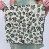 Leslie Cotton Linen Square Scarf - PAPER DOLL