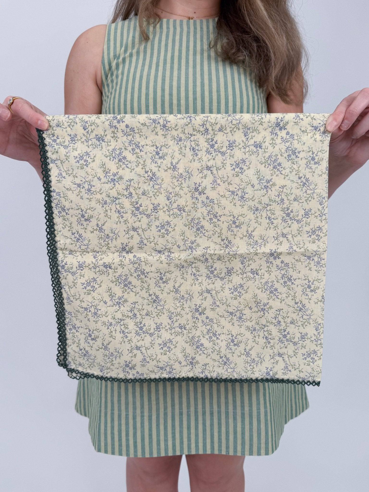 Leslie Cotton Linen Square Scarf - PAPER DOLL