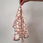 Leslie Cotton Linen Square Scarf - PAPER DOLL