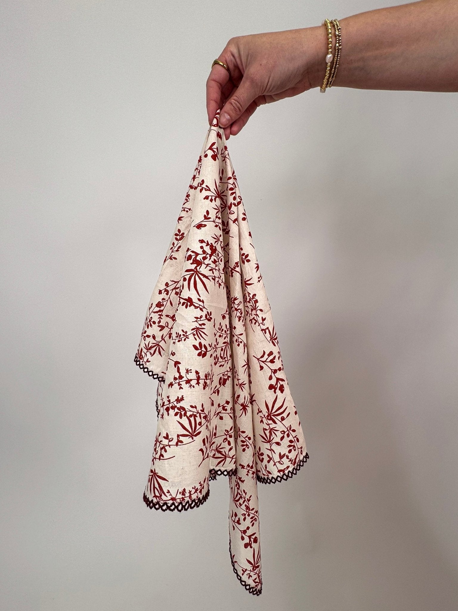 Leslie Cotton Linen Square Scarf - PAPER DOLL