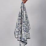 Leslie Cotton Linen Square Scarf - PAPER DOLL