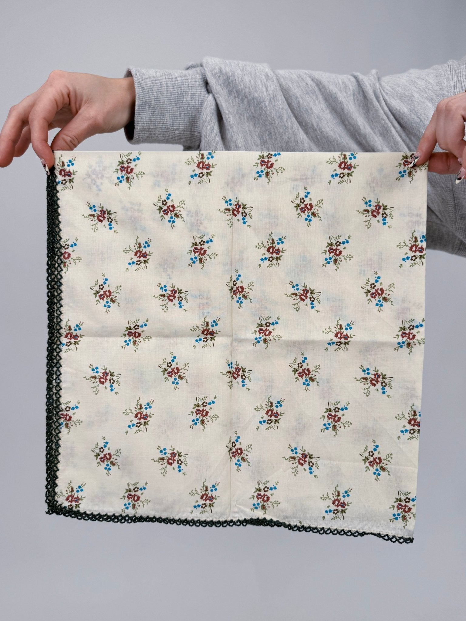 Leslie Cotton Linen Square Scarf - PAPER DOLL