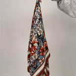 Floral Velvet Wool Scarf Shawl - PAPER DOLL