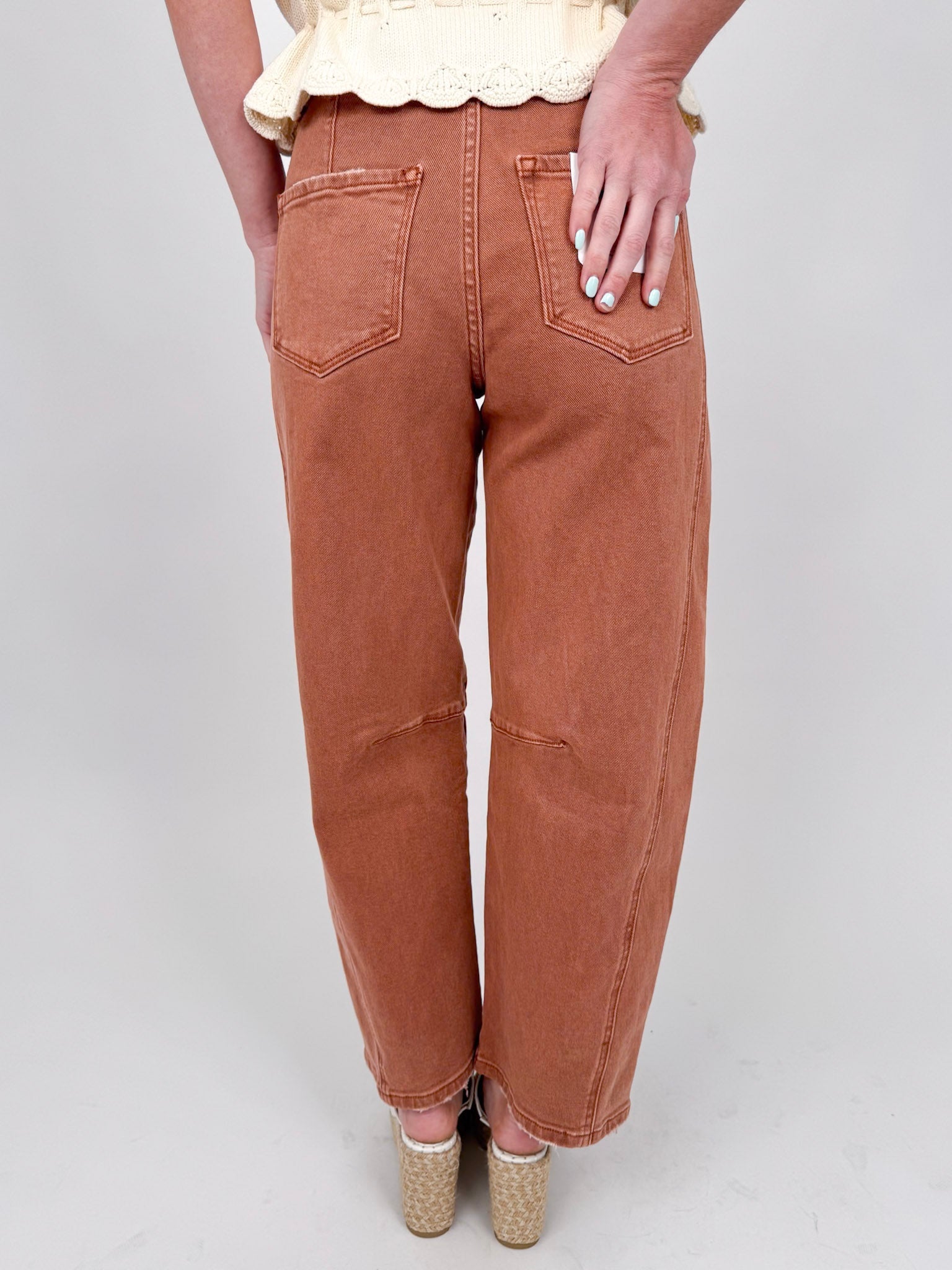 Velma High Rise Barrel Jean - PAPER DOLL