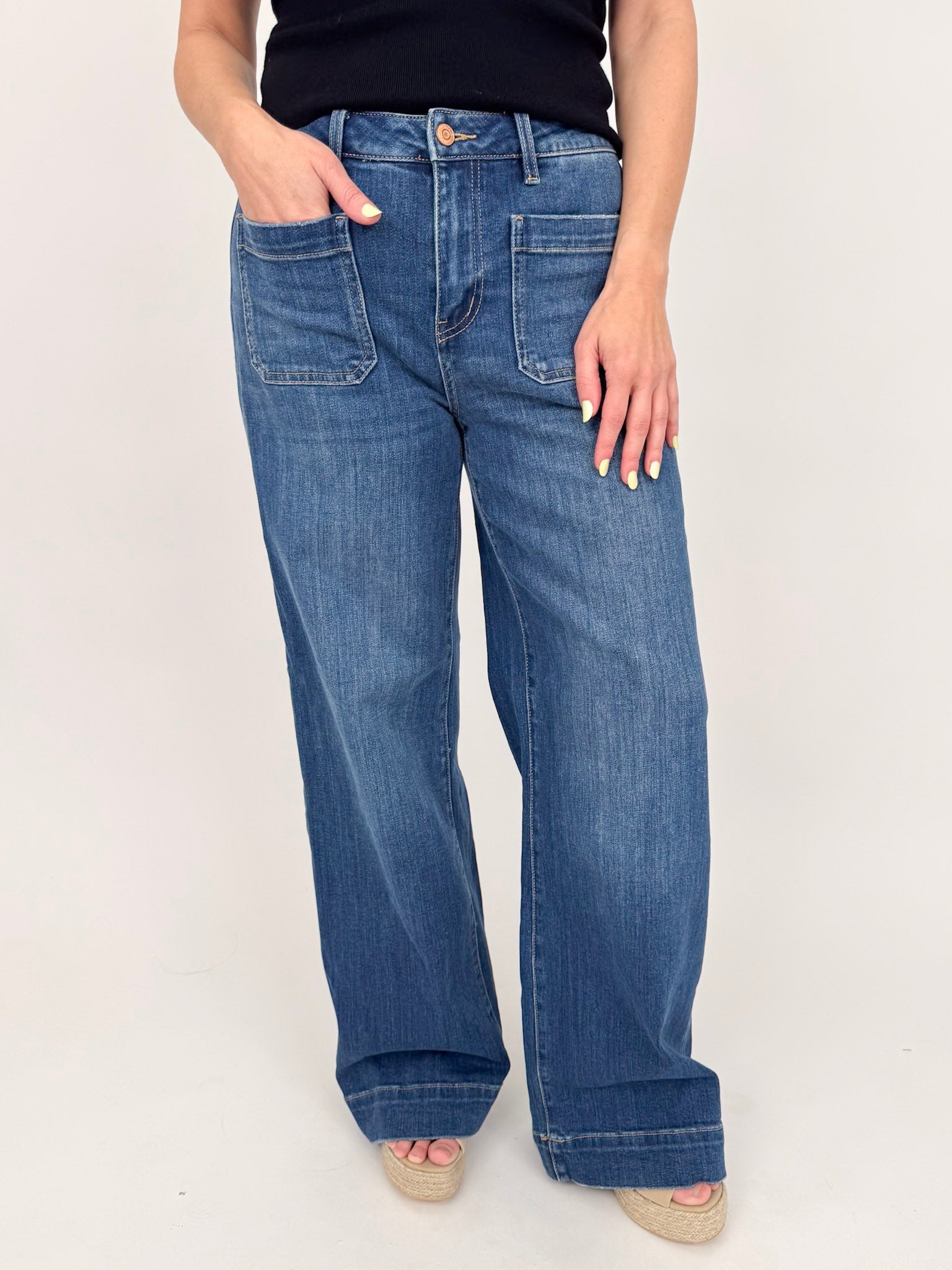Constance High Rise Wide Trouser Jeans - PAPER DOLL
