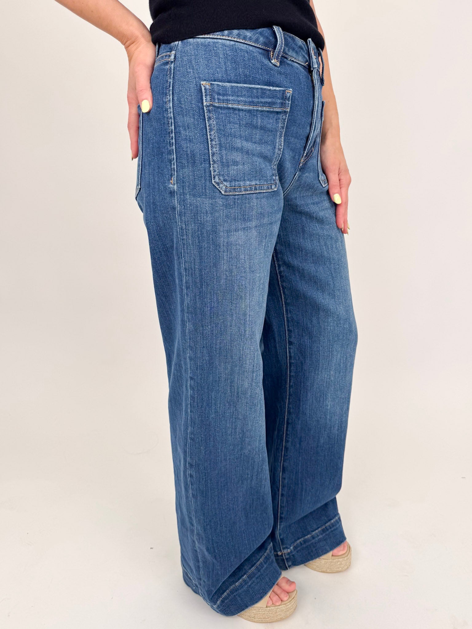 Constance High Rise Wide Trouser Jeans - PAPER DOLL