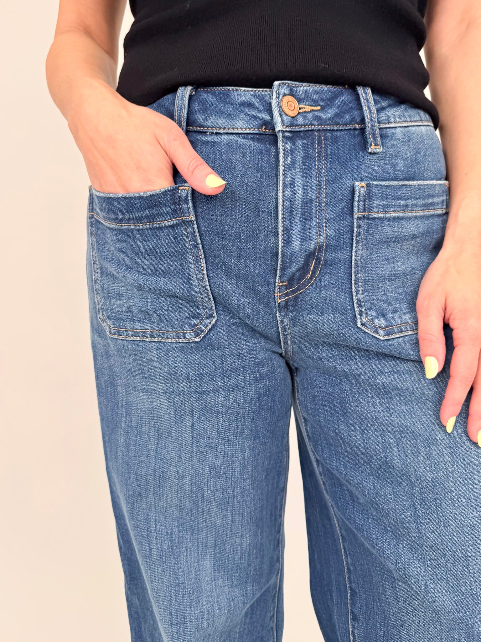 Constance High Rise Wide Trouser Jeans - PAPER DOLL