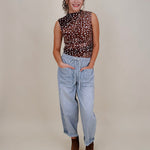 Hudson Tie Waist Barrel Jeans - PAPER DOLL