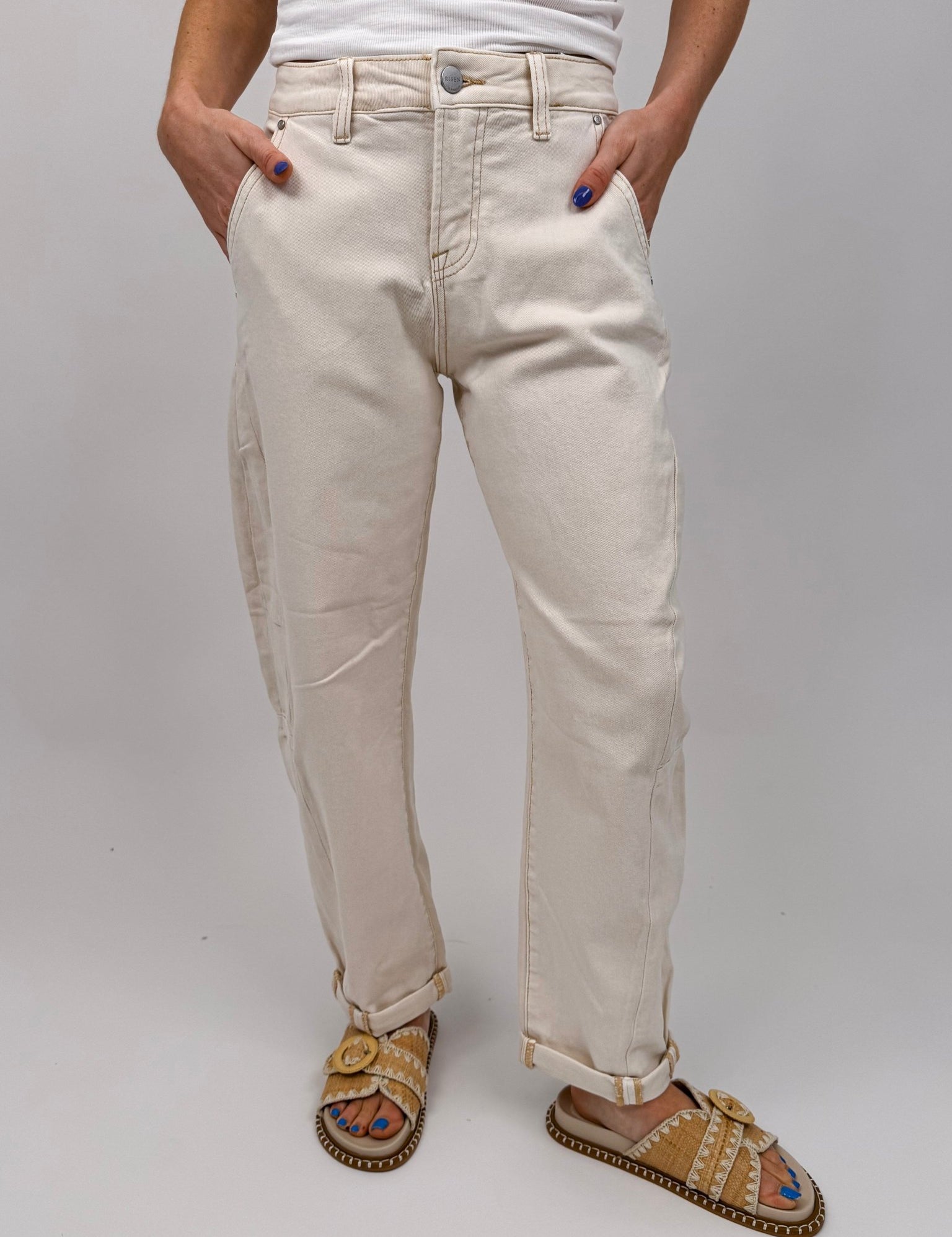 Alex Barrel Cuff Jean - PAPER DOLL