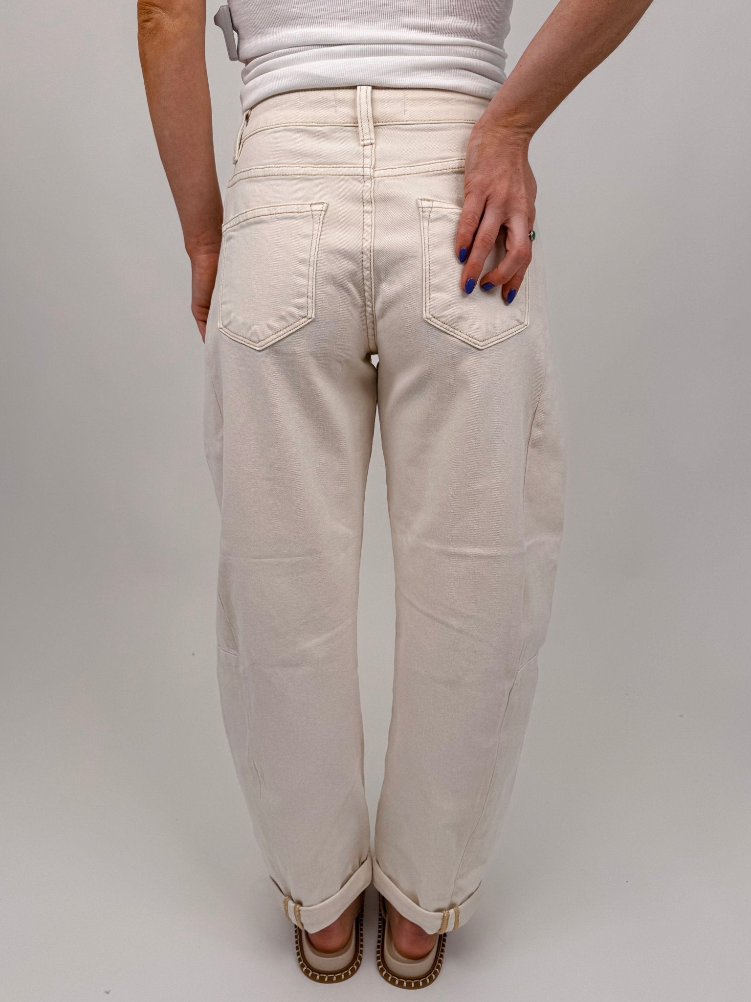 Alex Barrel Cuff Jean - PAPER DOLL