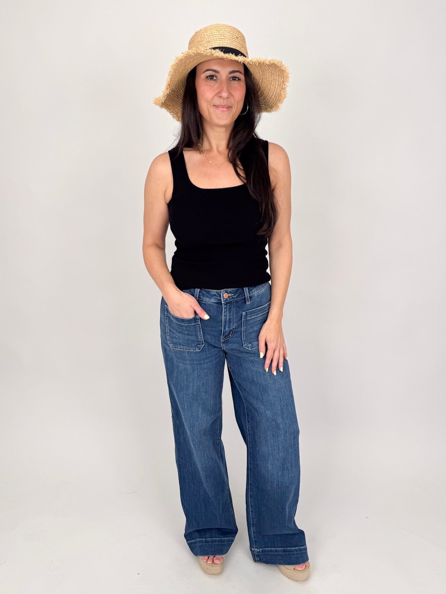 Constance High Rise Wide Trouser Jeans - PAPER DOLL