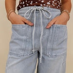 Hudson Tie Waist Barrel Jeans - PAPER DOLL