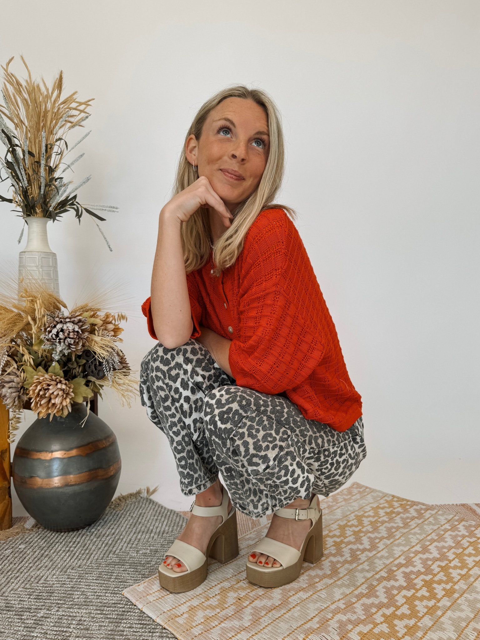 Savannah Leopard Horseshoe Jeans - PAPER DOLL