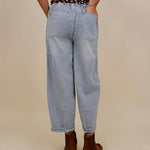 Hudson Tie Waist Barrel Jeans - PAPER DOLL