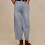 Hudson Tie Waist Barrel Jeans - PAPER DOLL