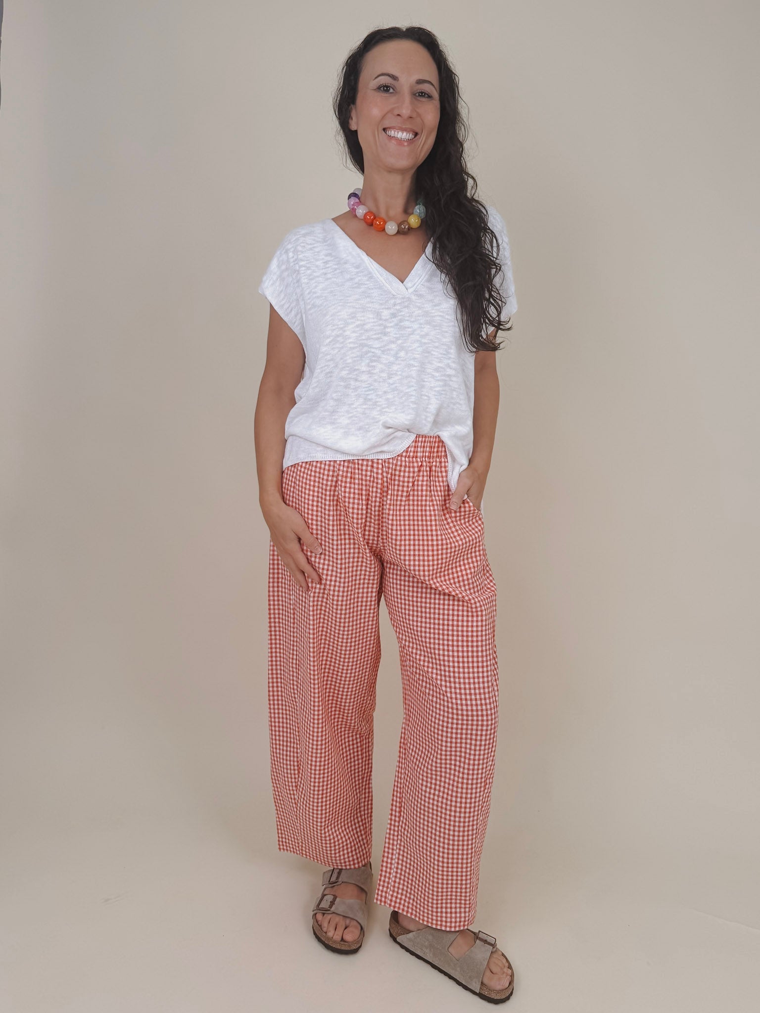 Cape May Gingham Pants - PAPER DOLL
