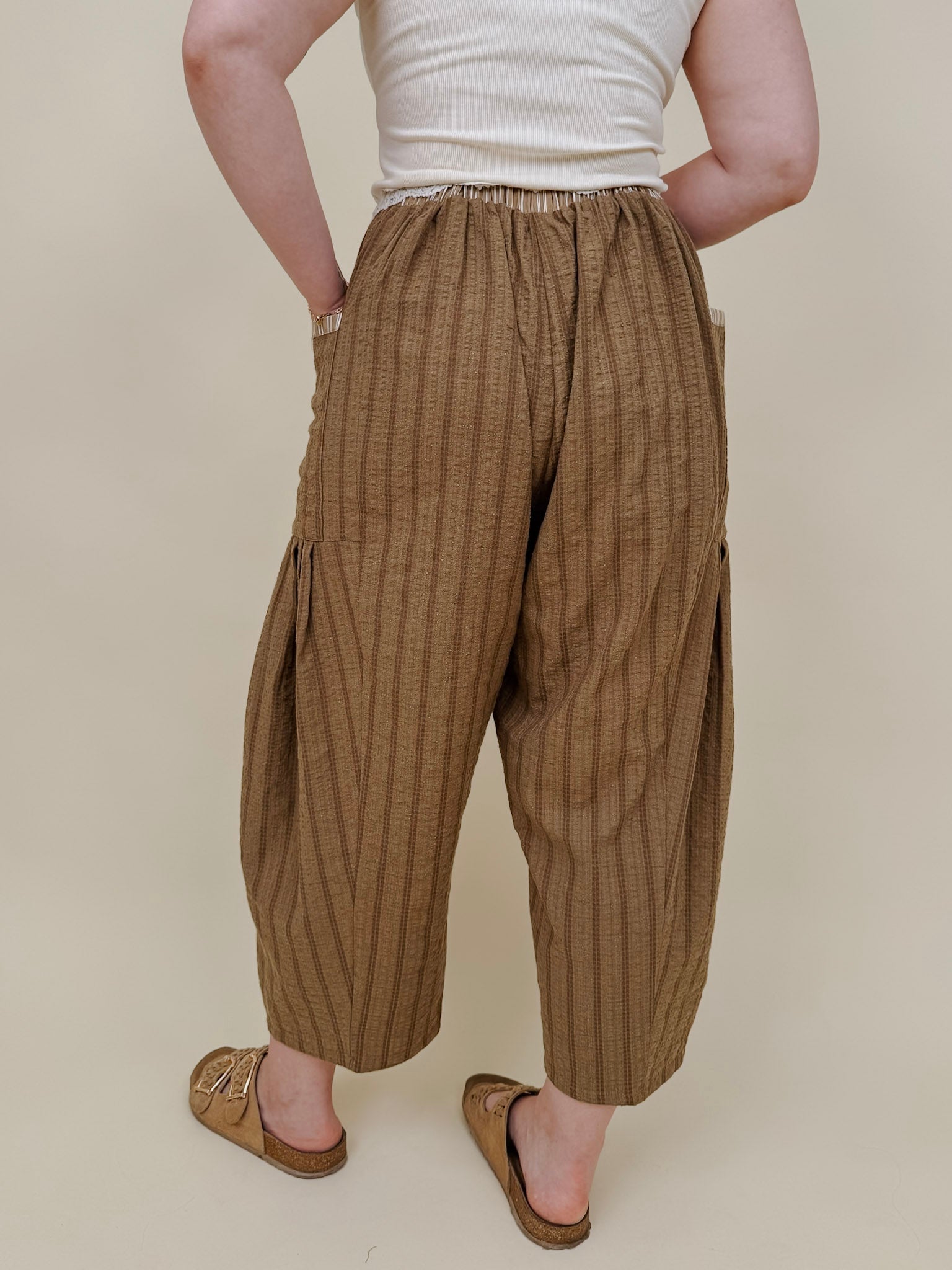 Birdie Textured Pants - PAPER DOLL