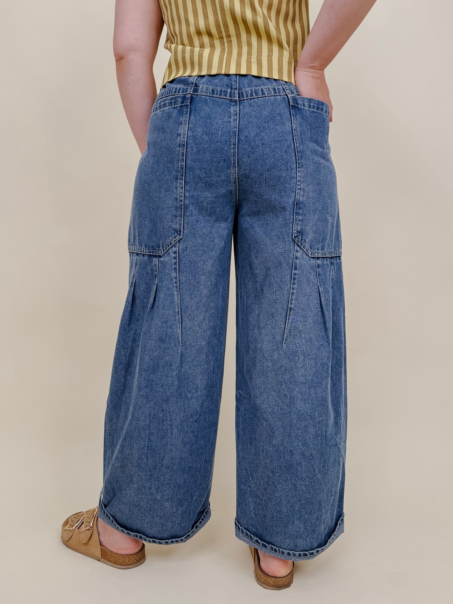 Apple of My Eye Denim Pants - PAPER DOLL