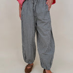 Penelope Plaid Balloon Pants - PAPER DOLL