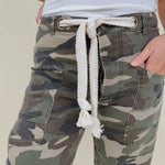Tori Rope String Camo Pants - PAPER DOLL