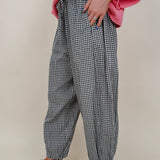 Penelope Plaid Balloon Pants - PAPER DOLL