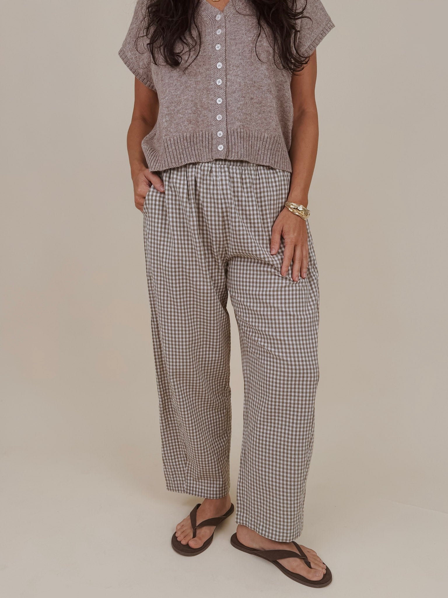 Cape May Gingham Pants - PAPER DOLL