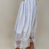Charlotte Drapery Lace Trim Pants - PAPER DOLL