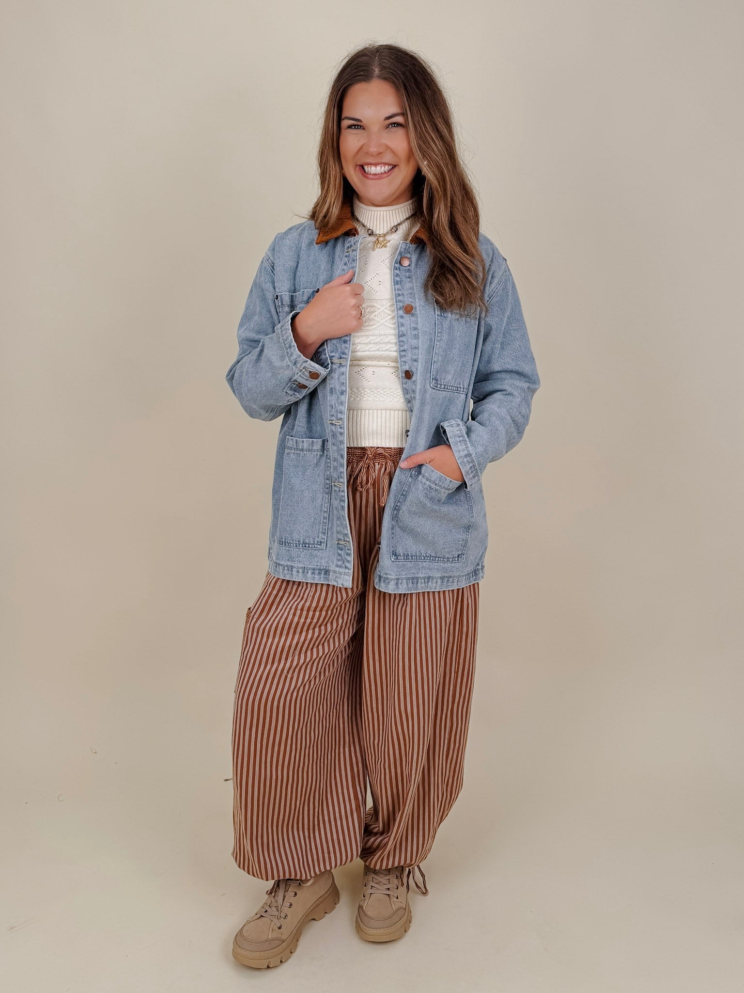 Iris Striped Pants - PAPER DOLL