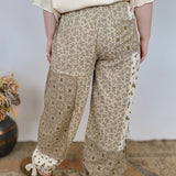 At Every Turn Patchwork Pants - PAPER DOLL