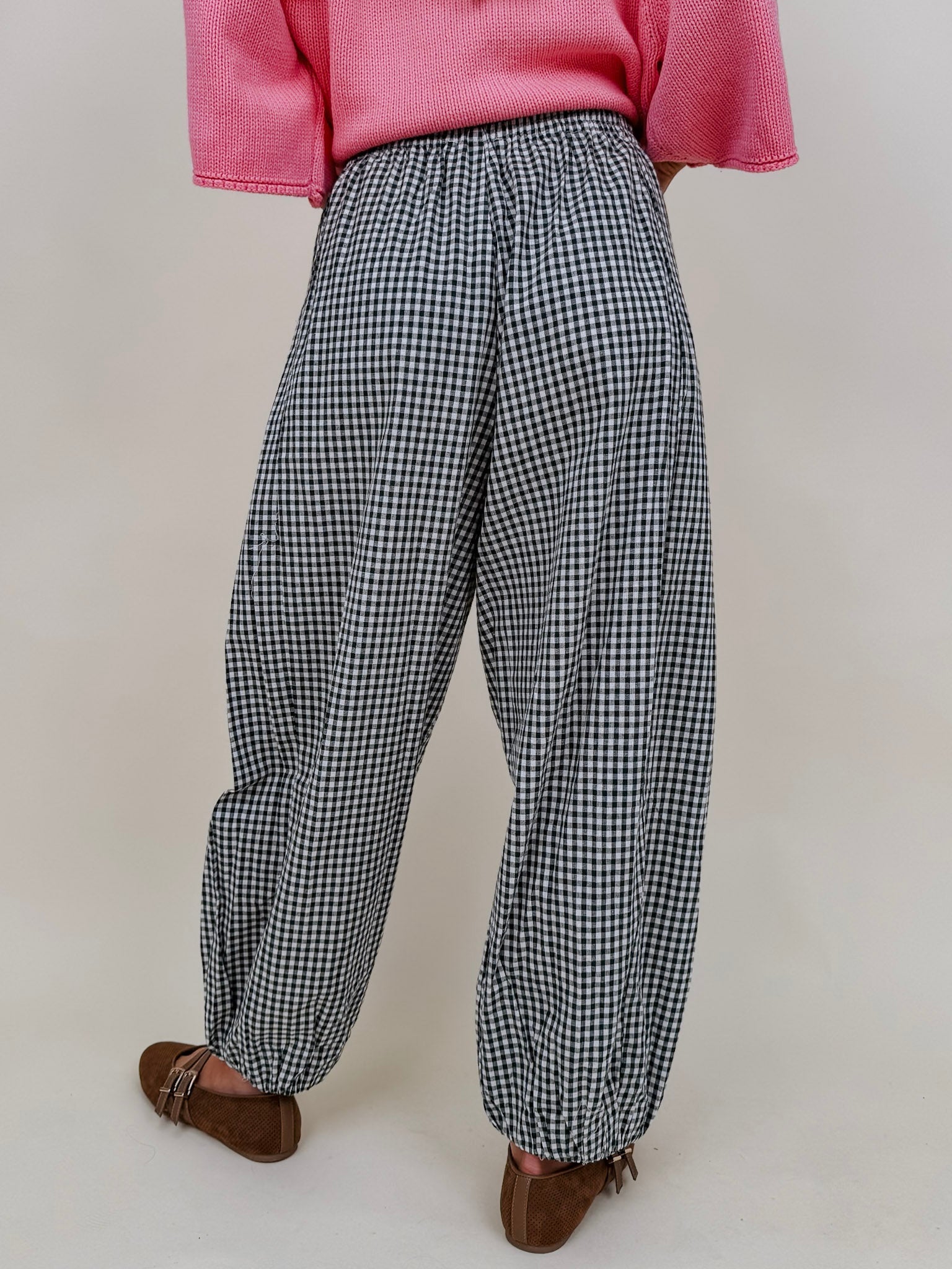 Penelope Plaid Balloon Pants - PAPER DOLL
