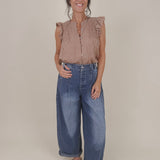 Apple of My Eye Denim Pants - PAPER DOLL