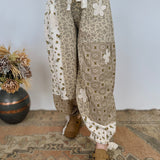 At Every Turn Patchwork Pants - PAPER DOLL